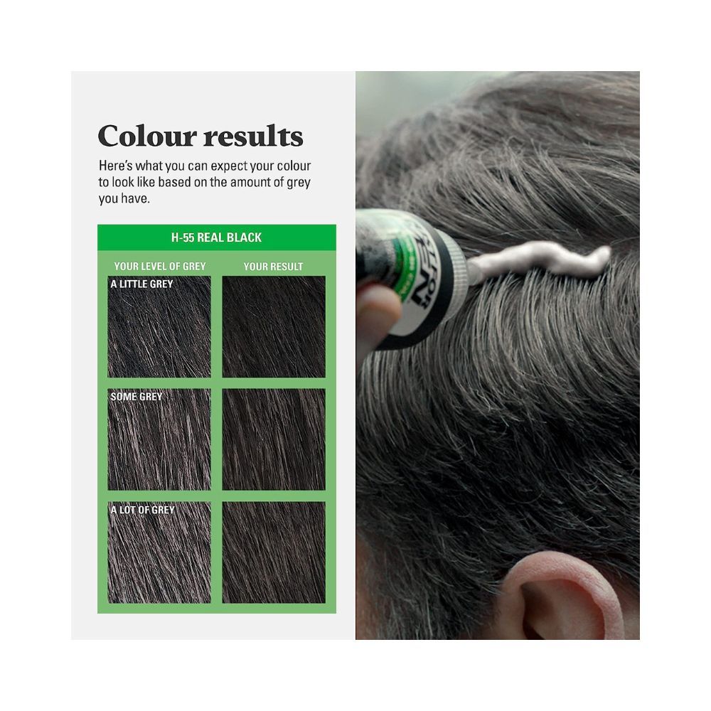 Real Black : Just For Men Hair Colour Original Formula Real Black H55