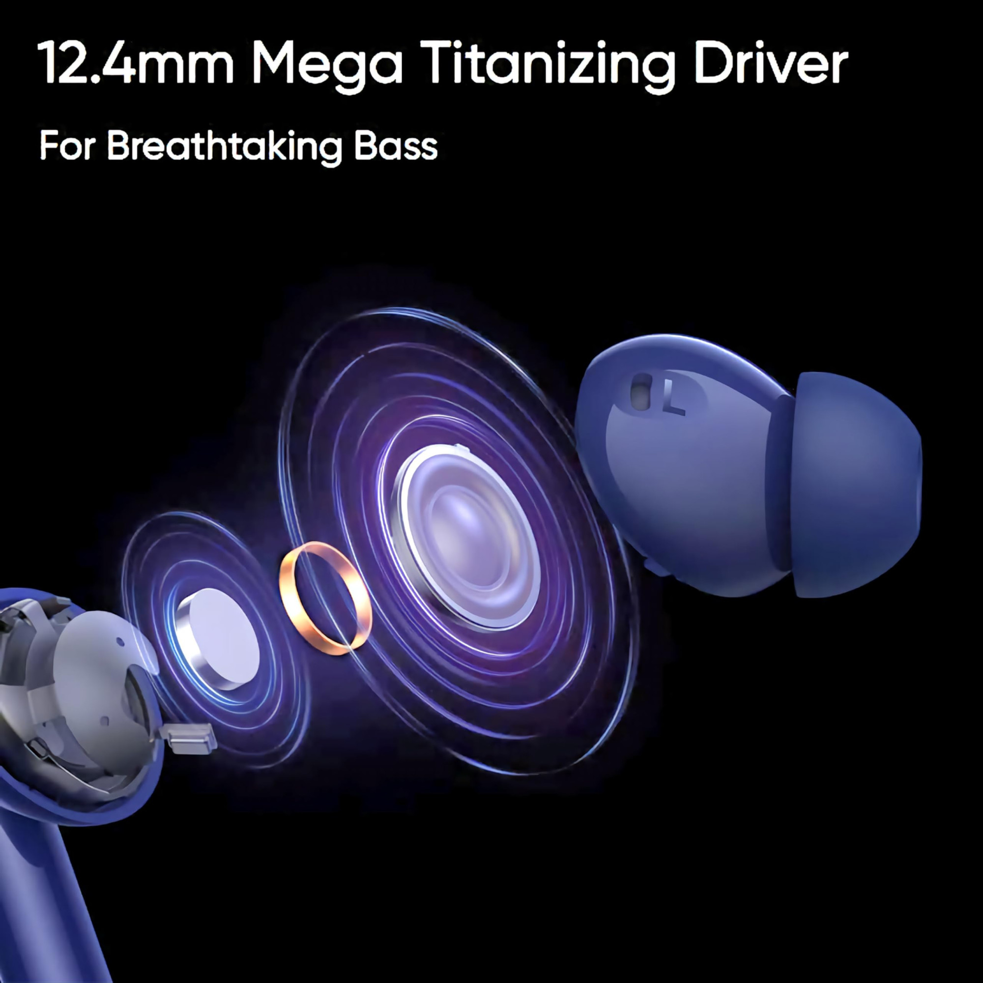 realme Buds Air 5 Truly Wireless in Ear Earbuds with 50dB ANC 124mm Mega Titanized Dynamic Bass Driver Upto 38Hrs Battery with Fast Charging  45ms Ultra-Low Latency for Gaming Arctic White
