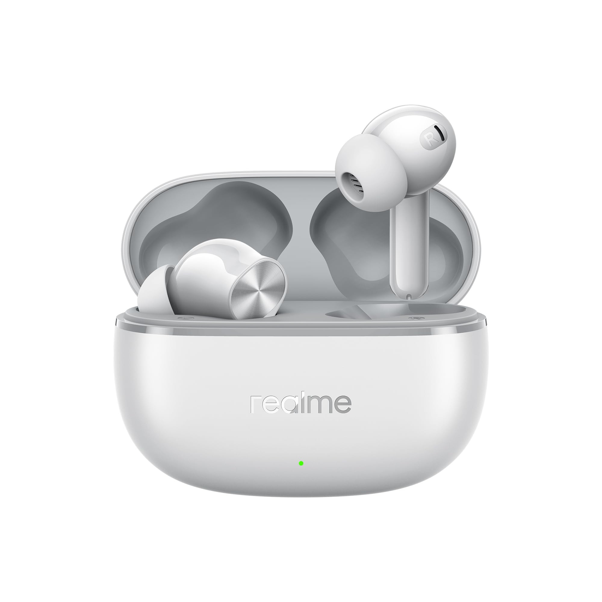realme Buds T200 Lite Bluetooth in Ear Earbuds4 Mic AI ENC for Calls48 Hours Total Playback with Fast Charging and Ultra Low Latency Gaming TWSGoogle Fast Pairwith mic Storm Grey