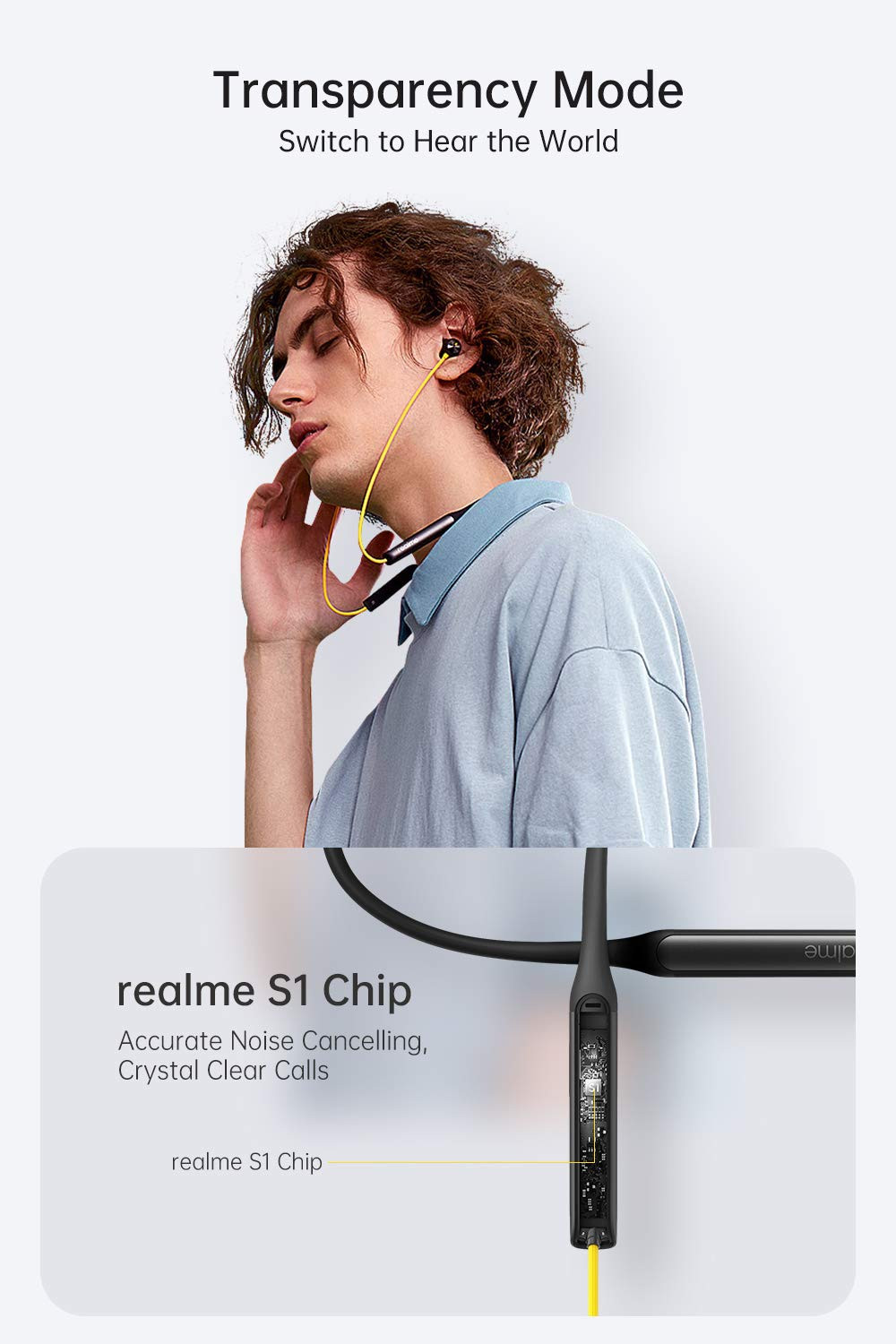 realme Buds Wireless Pro Bluetooth in Ear Earphones with Mic Fast Charging  Up to 22Hrs Playtime Yellow