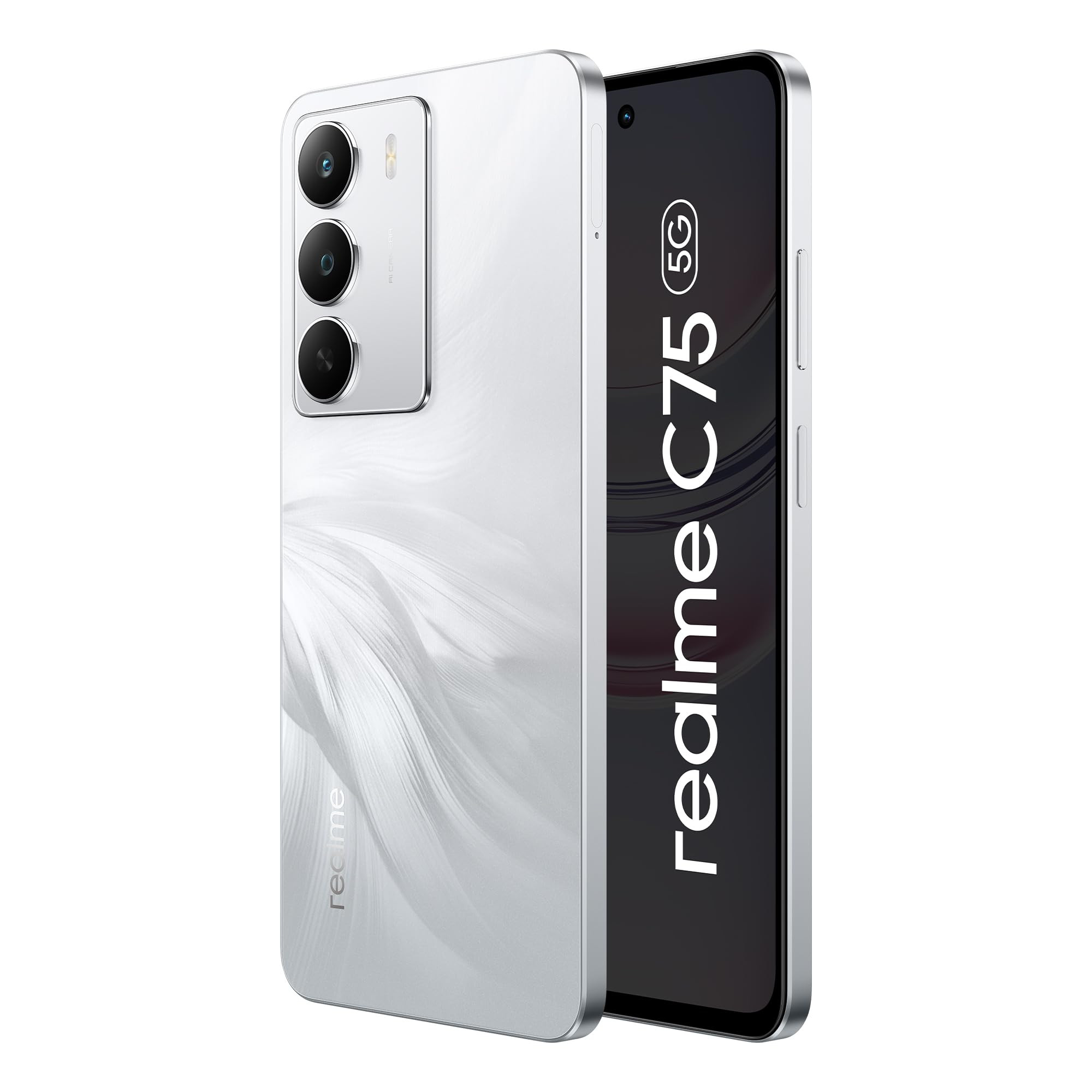 realme C75 Smartphone 4128GB White667inch Screen120HZ Vision Display6000mAh Battery40MP CameraMediaTek Dimensity 6300 ProcessorIP64