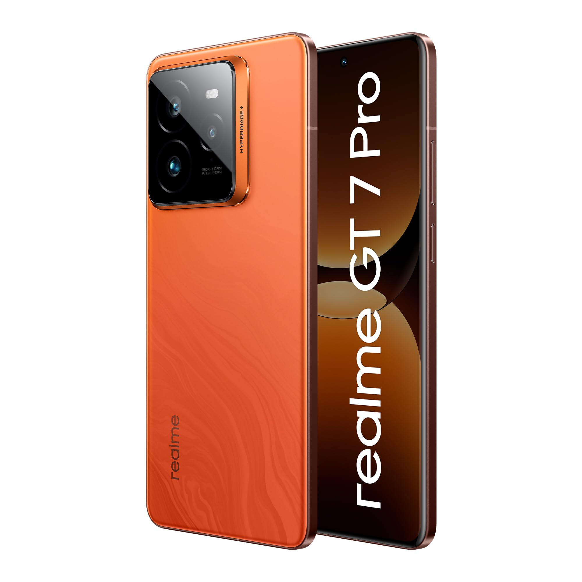 realme GT 7 Pro Mars Orange12GB256GB  Indias First Snapdragon 8 Elite Processor  3X Periscope Flagship Camera RealWorld Eco OLED Plus Display