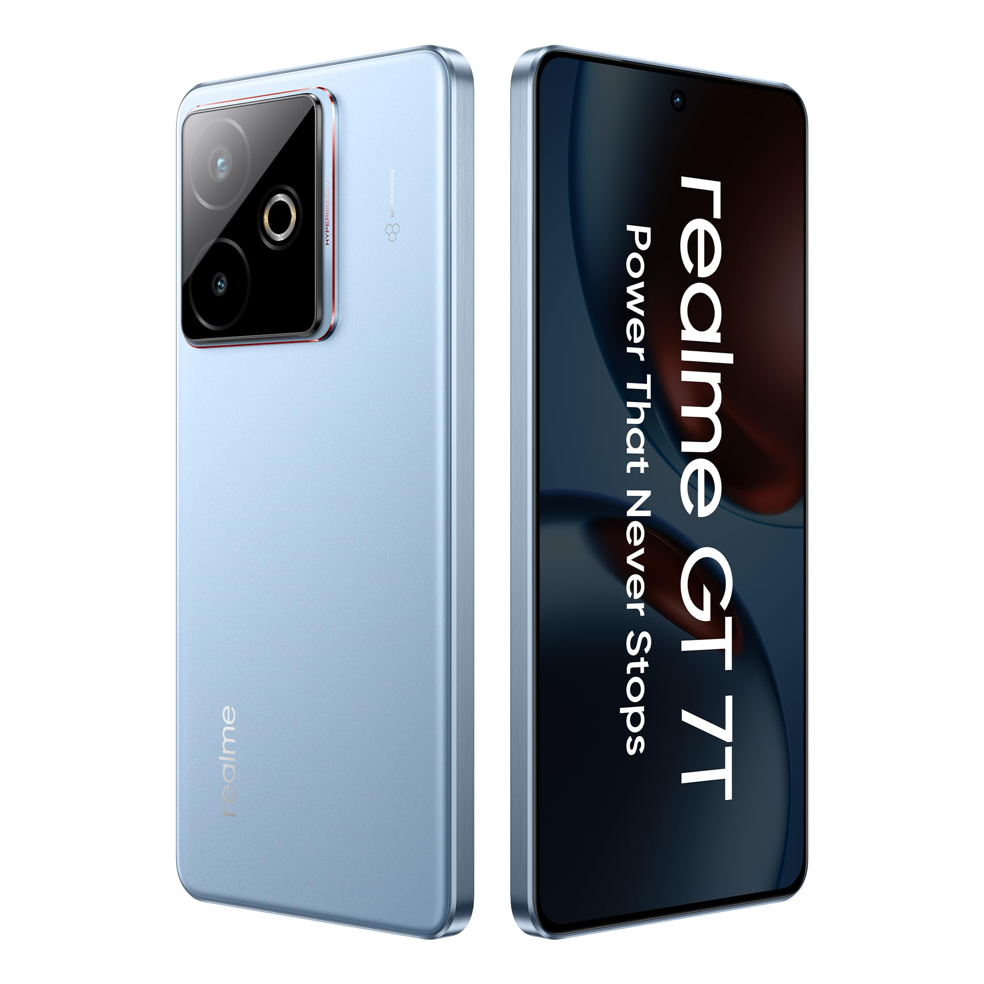 realme GT 7T IceSense Blue12GB256GB MediaTek D8400 MAX Strongest Battery Combo 7000mAh 120W AI 4K 60FPS Travel Camera 360 Cooling IceSense Design with Graphene 6000 nits Display
