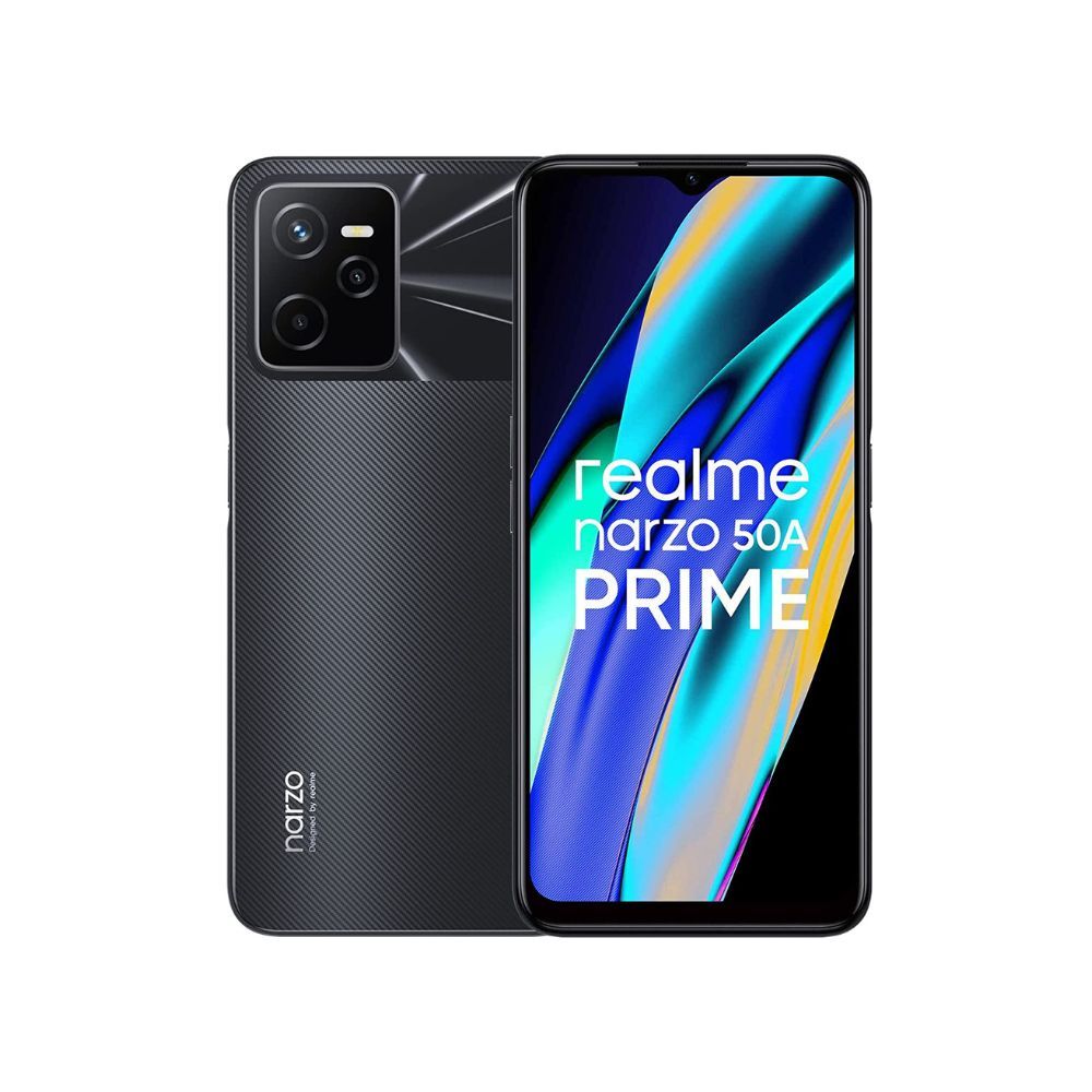 realme narzo 50A Prime (Flash Black, 4GB RAM+64GB Storage)