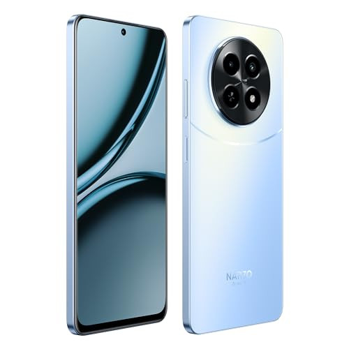 realme NARZO 70x 5G Ice Blue4GB RAM 128GB Storage 120Hz Ultra Smooth Display  Dimensity 6100 6nm 5G  50MP AI Camera  45W Charger in The Box