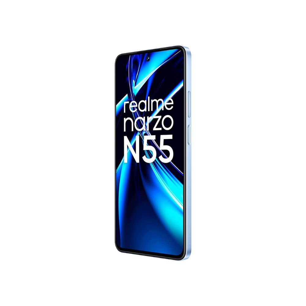 realme narzo N55 (Prime Blue, 4GB+64GB) 33W Segment Fastest Charging | Super High-res 64MP Primary AI Camera