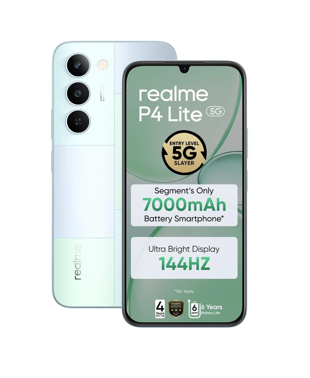 realme P4 Lite 5G Mosaic Green 64GB Storage 4GB RAM