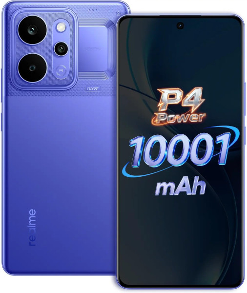 Image of realme P4 Power 5G Smartphone, 8GB RAM, 128GB Storage, TransBlue, 10001mAh Battery