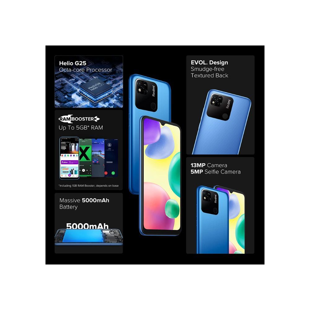 Redmi 10A (Sea Blue, 3GB RAM, 32GB Storage)
