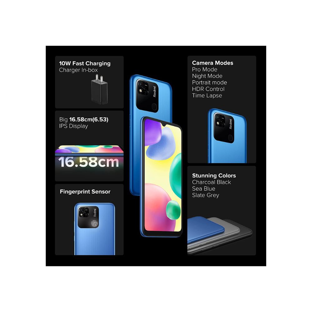 Redmi 10A (Sea Blue, 3GB RAM, 32GB Storage)