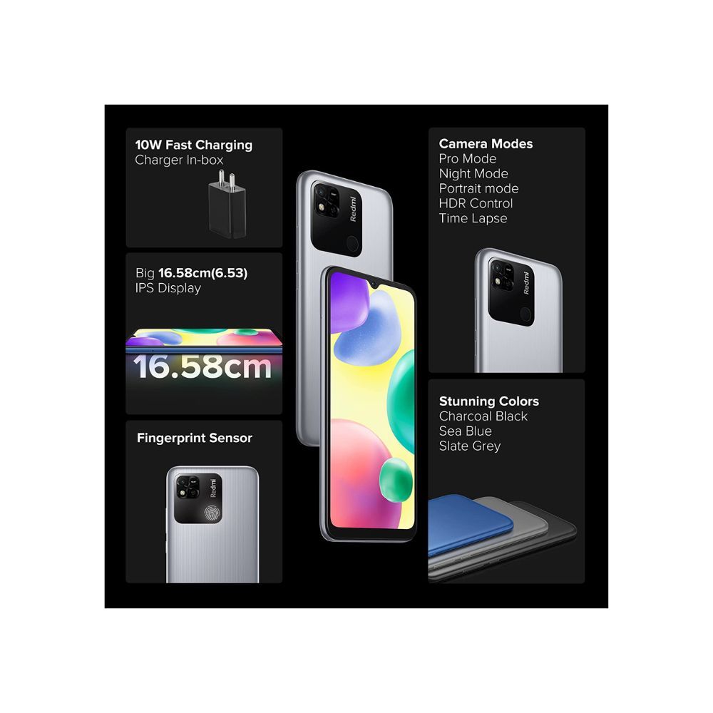 Redmi 10A (Slate Grey, 3GB RAM, 32GB Storage)