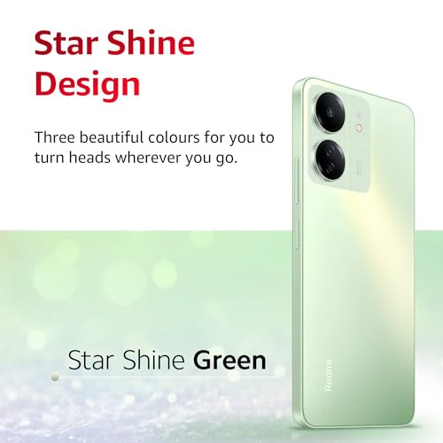 Redmi 13C Starshine Green 4GB RAM 128GB Storage  Powered by 4G MediaTek Helio G85  90Hz Display  50MP AI Triple Camera