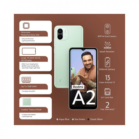 Redmi A2 Sea Green (4GB+64GB)