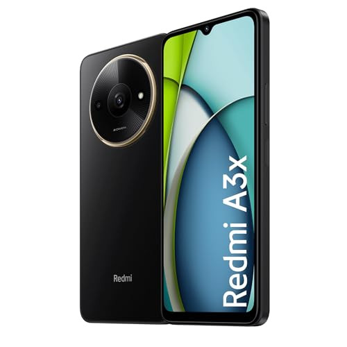 Redmi A3X Midnight Black 3GB RAM 64GB Storage  Premium Halo Design  90Hz Display  Powerful Octa Core Processor