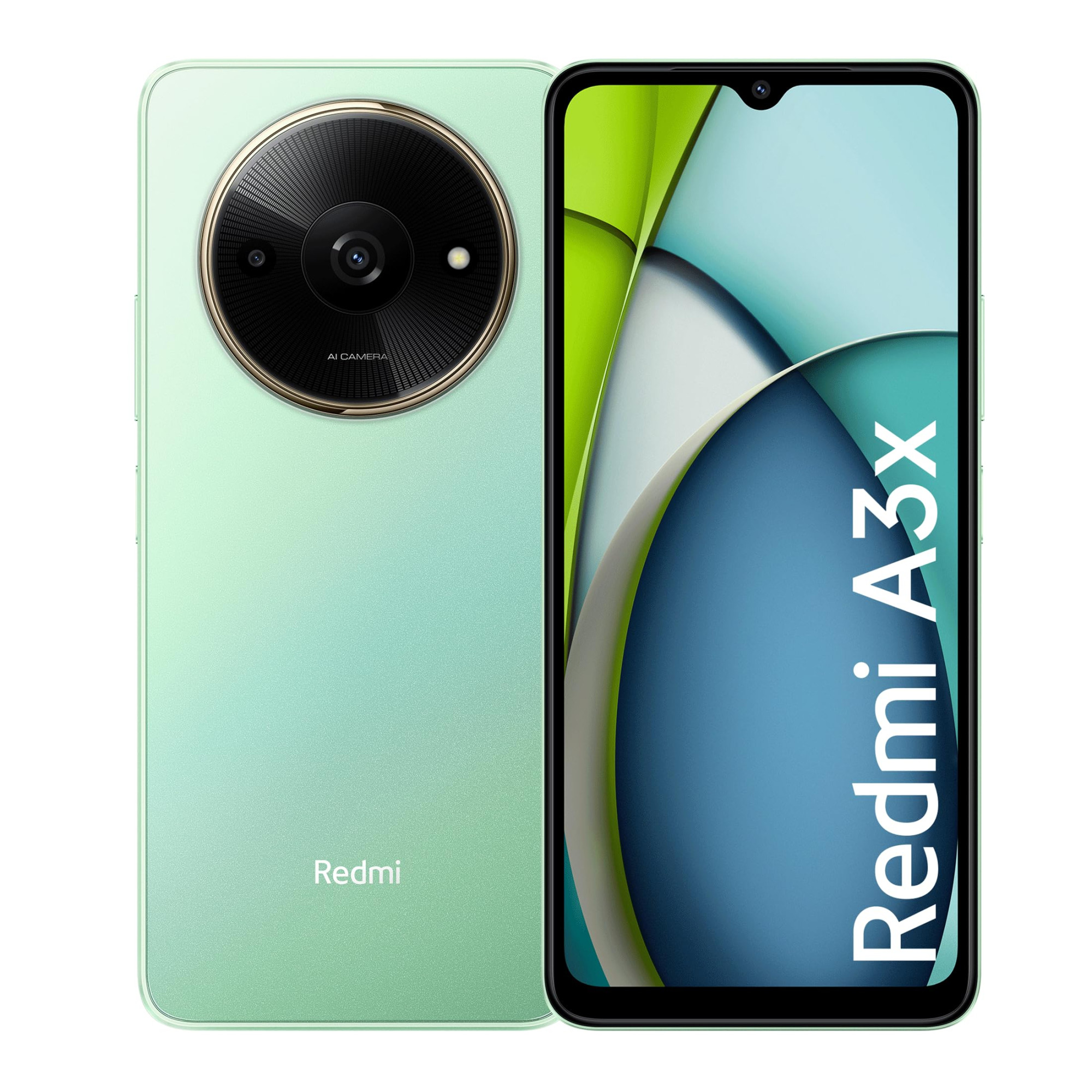 Redmi A3X Ocean Green 3GB RAM 64GB Storage  Premium Halo Design  90Hz Display  Powerful Octa Core Processor