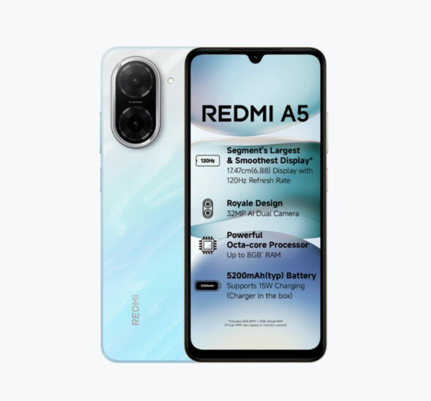 Redmi A5 Pondicherry Blue 3GB RAM 64GB ROM