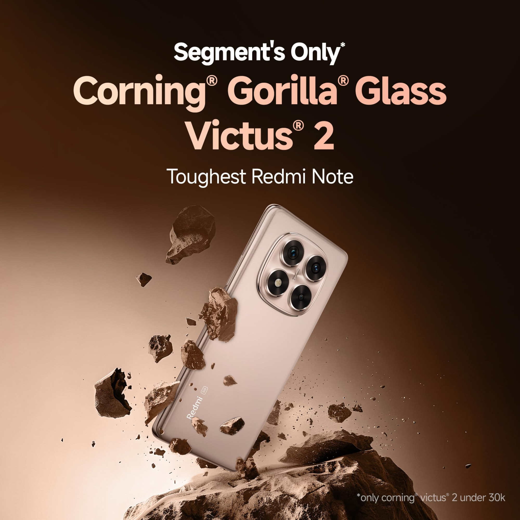 Redmi Note 14 Pro 5G Champagne Gold 8GB RAM 256GB Storage50 MP Sony Camera SetupCorning Gorilla Glass Victus 2  15K 3D Curved AMOLED  Mediatek Dimensity 7300- Ultra  IP68 IP69