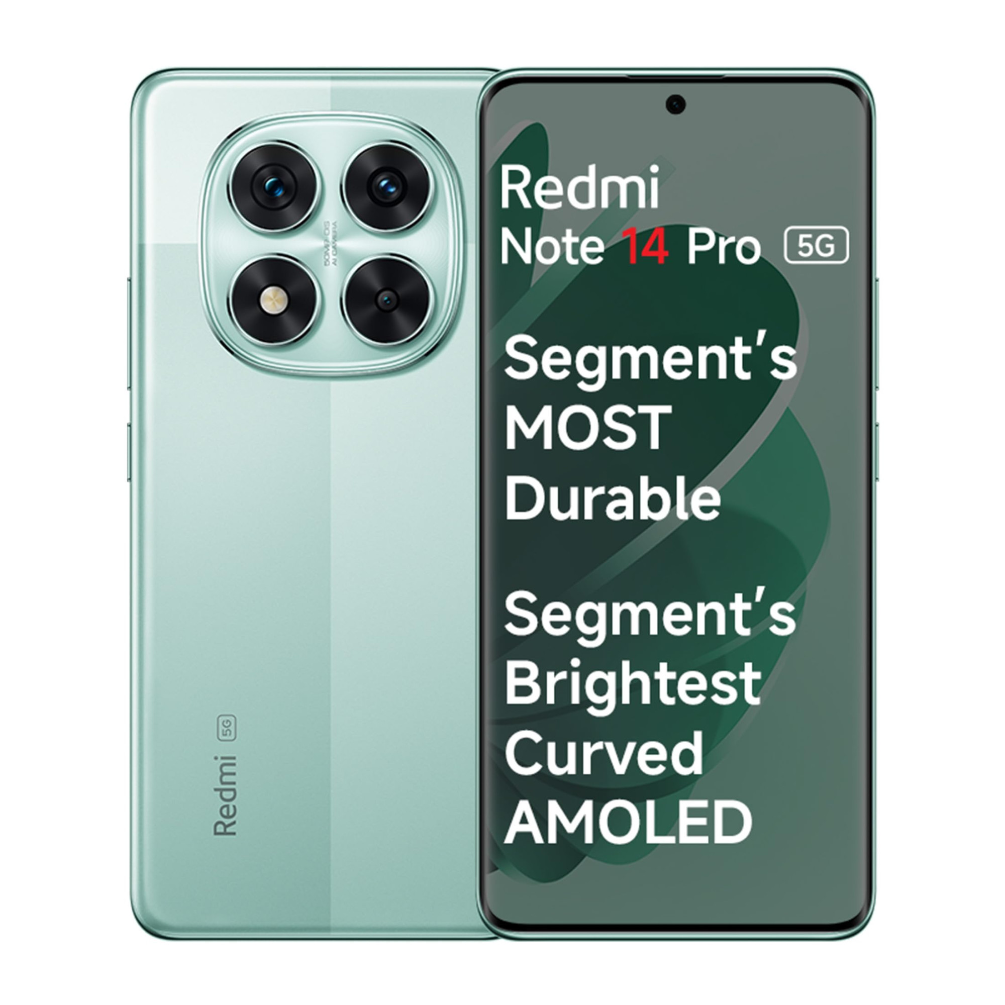 Redmi Note 14 Pro 5G Ivy Green 8GB RAM 128GB Storage 50 MP Sony Camera SetupCorning Gorilla Glass Victus 2  15K 3D Curved AMOLED  Mediatek Dimensity 7300- Ultra