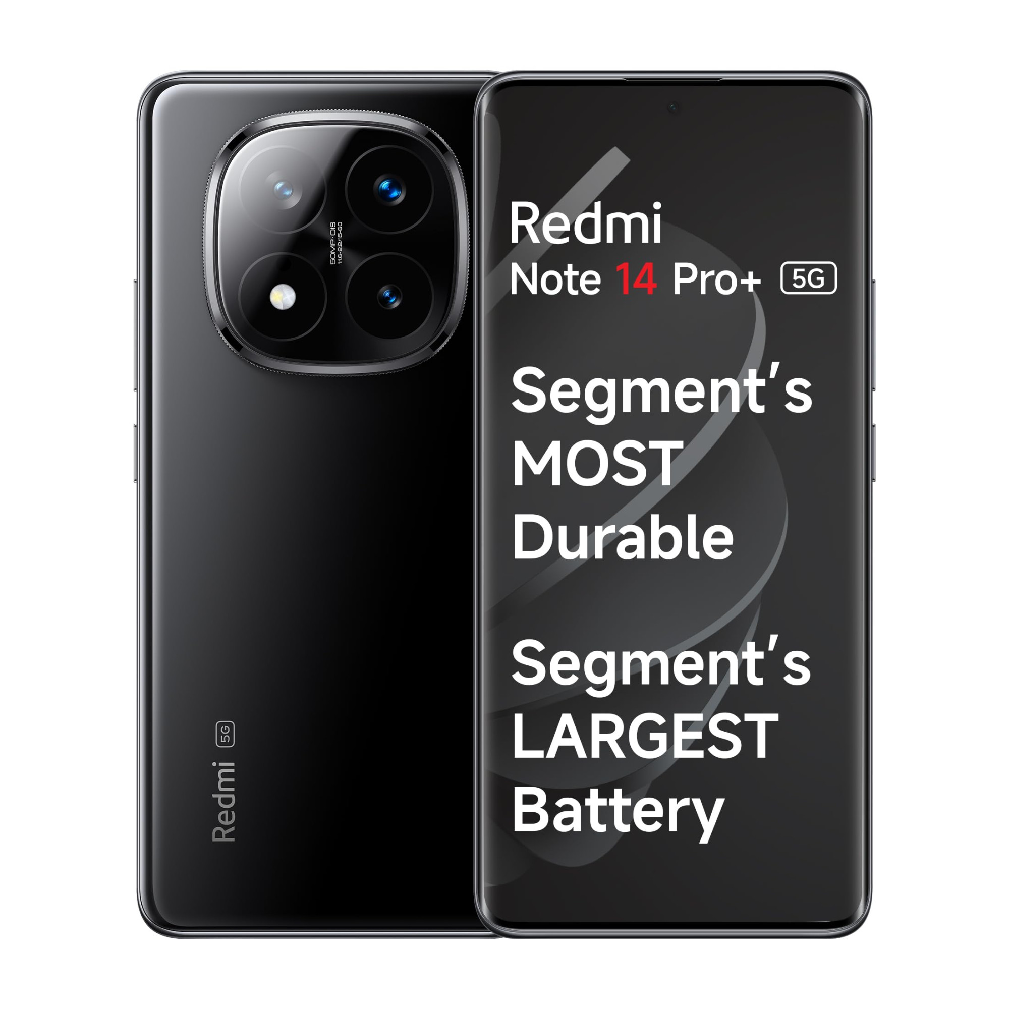 Redmi Note 14 Pro 5G Titan Black 8GB RAM 128GB Storage 50 MP Triple Camera with Telephoto  Corning Gorilla Glass Victus 2  IP 68  SD 7s Gen 3