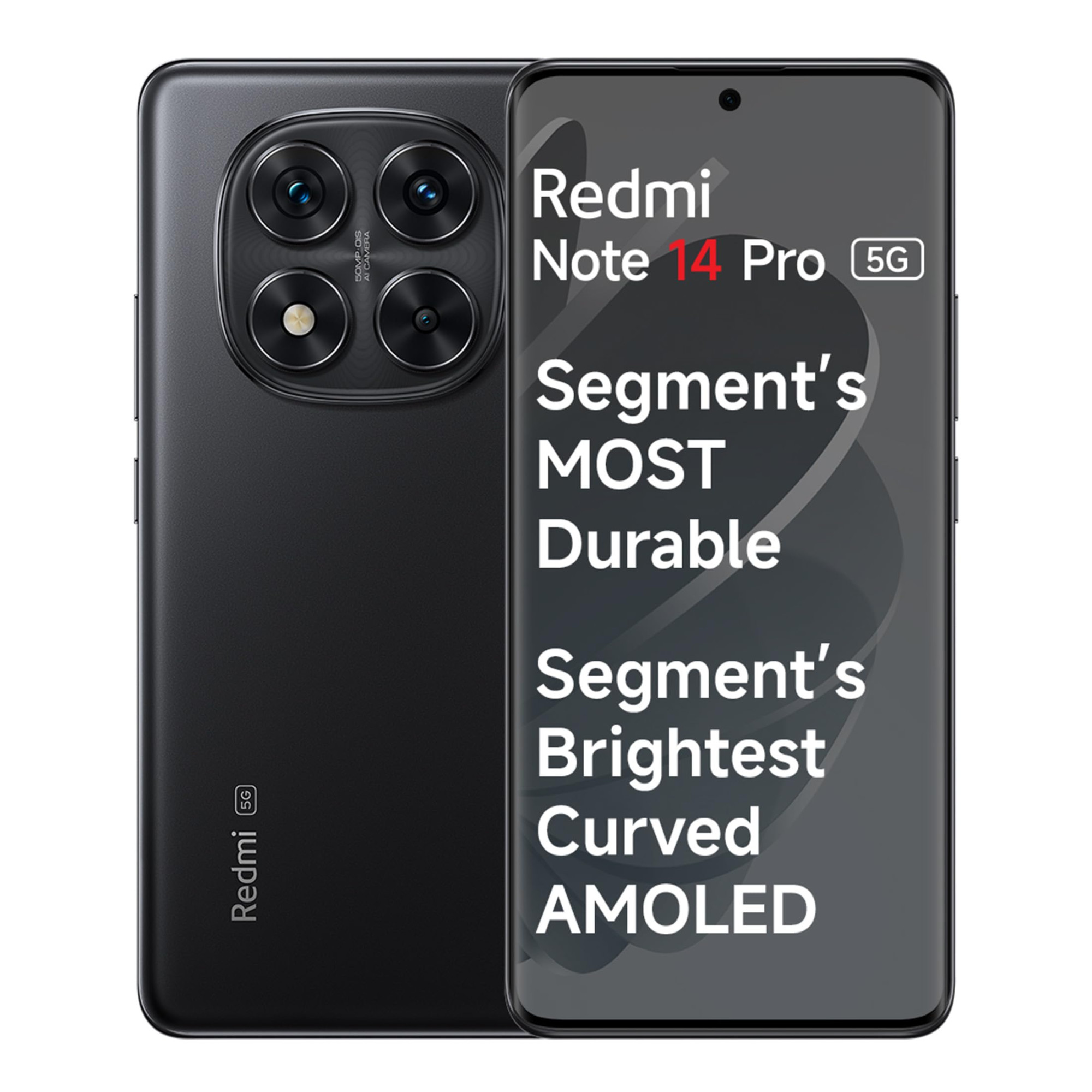 Redmi Note 14 Pro 5G Titan Black 8GB RAM 128GB Storage50 MP Sony Camera SetupCorning Gorilla Glass Victus 2  15K 3D Curved AMOLED  Mediatek Dimensity 7300- Ultra