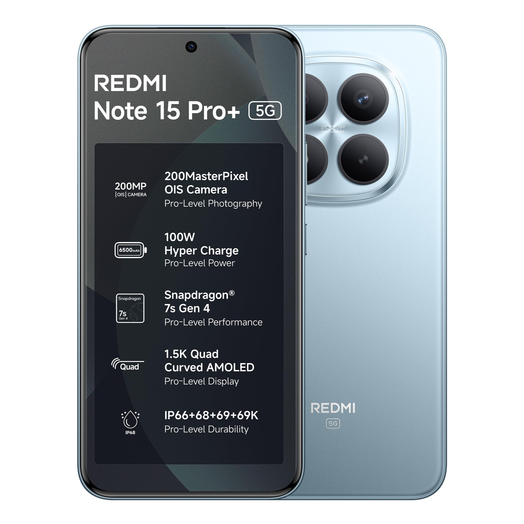 REDMI Note 15 Pro 5G 12 GB RAM 256 GB Storage Mirage Blue