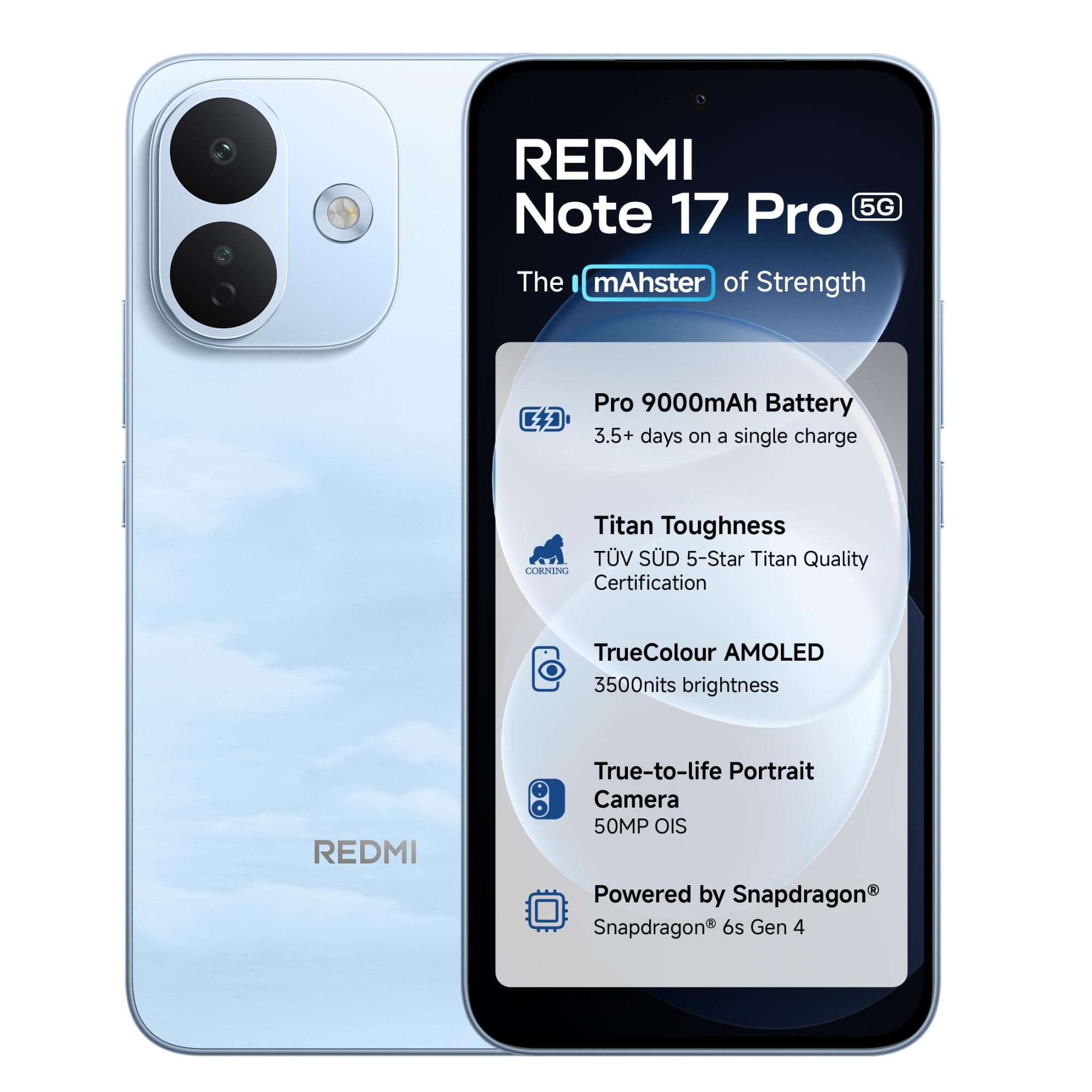 Redmi Note 17 Pro 5G 8 GB RAM 256GB Storage Cloud Blue