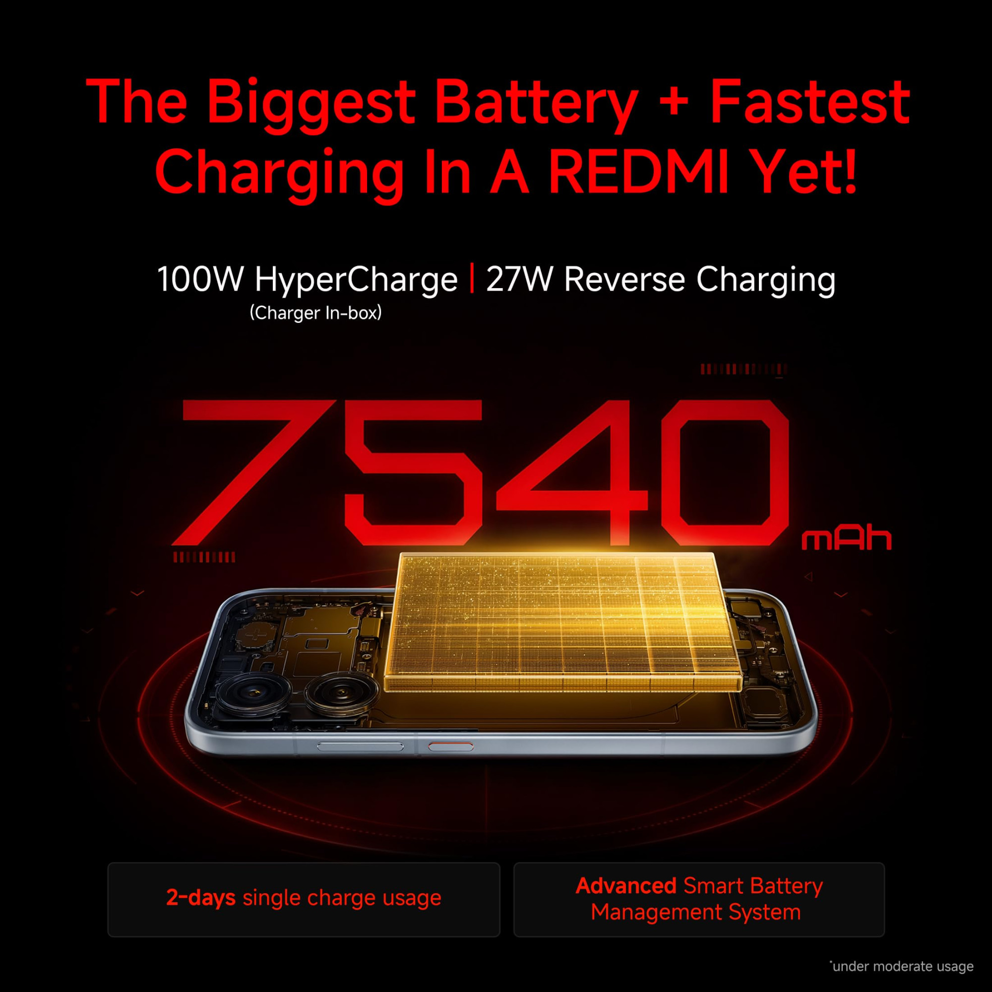 REDMI Turbo 5 8GB 256GB Turbo White MediaTek Dimensity 8500 Ultra Mega 7540mAh Battery 100W HyperCharge Compact 1675cm69 120Hz Display 50MP Sony OIS Camera