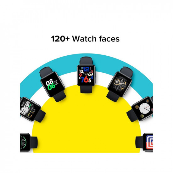 Redmi Watch 2 Lite - Multi-System Standalone GPS, 3.94 cm Large HD Edge Display, Continuous SpO2, Stress & Sleep Monitoring, 24x7 HR, 5ATM, 120+ Watch Faces, 100+ Sports Modes, Women’s Health, Black