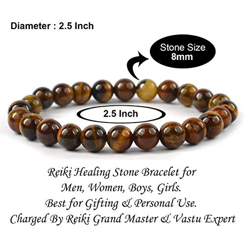 Tiger's Eye genuine gemstones stretch bracelet gift for her - Shop  DONKEYKICK Natural Gemstones Bracelets - Pinkoi