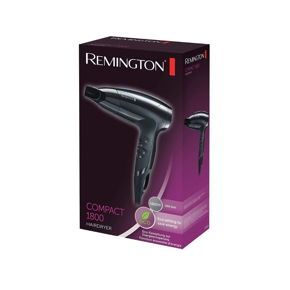 Remington 1875 Watts Compact Hair Dryer (D5000), Black