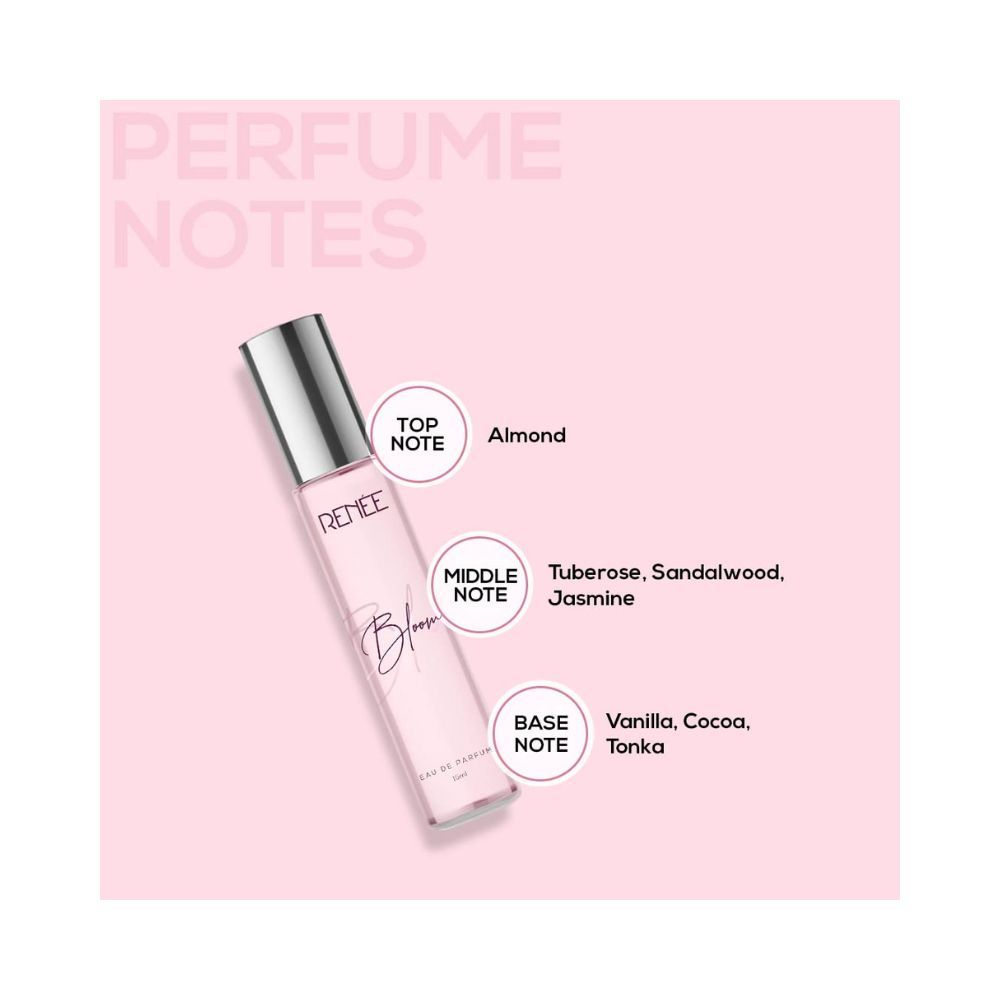 RENEE Bloom Eau De Parfum For Women, Long Lasting Luxury Scent, Travel Friendly Mini Perfume 15ml