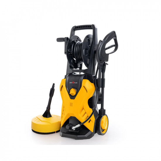 ResQTech PW-108 2200 Watt 170 Bar High Pressure Washer - 3 Year Warranty - Patio Cleaner - Foam Cannon - 90 Degree Nozzle - Rotary Turbo Nozzle - 7 m Hose Pipe /10 m Power Cord - Copper Winding - ( Premium Edition )