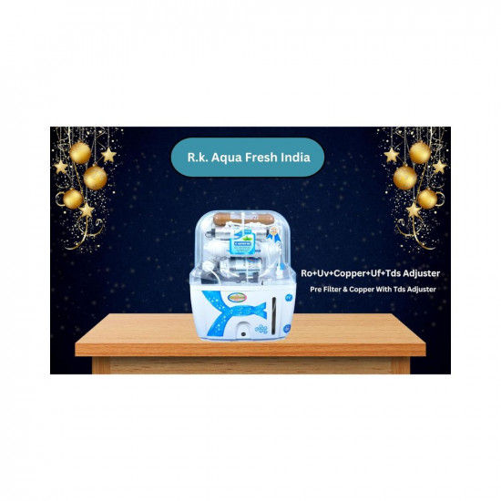 R.K. AQUA FRESH INDIA K200 Plus 12Ltrs Copper Technology (Ro+Uv+Uf+copper+Tds) Ro Water Purifier