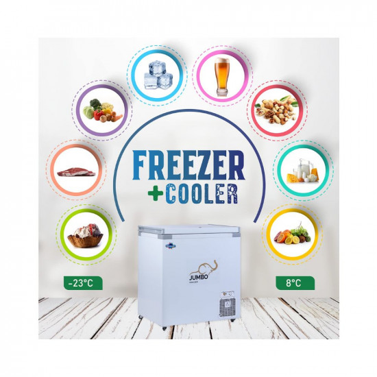 Rockwell SFR250SDU Single Door Convertible Deep Freezer-236 Ltr (4 yrs Compressor Warranty, Low power Consumption)