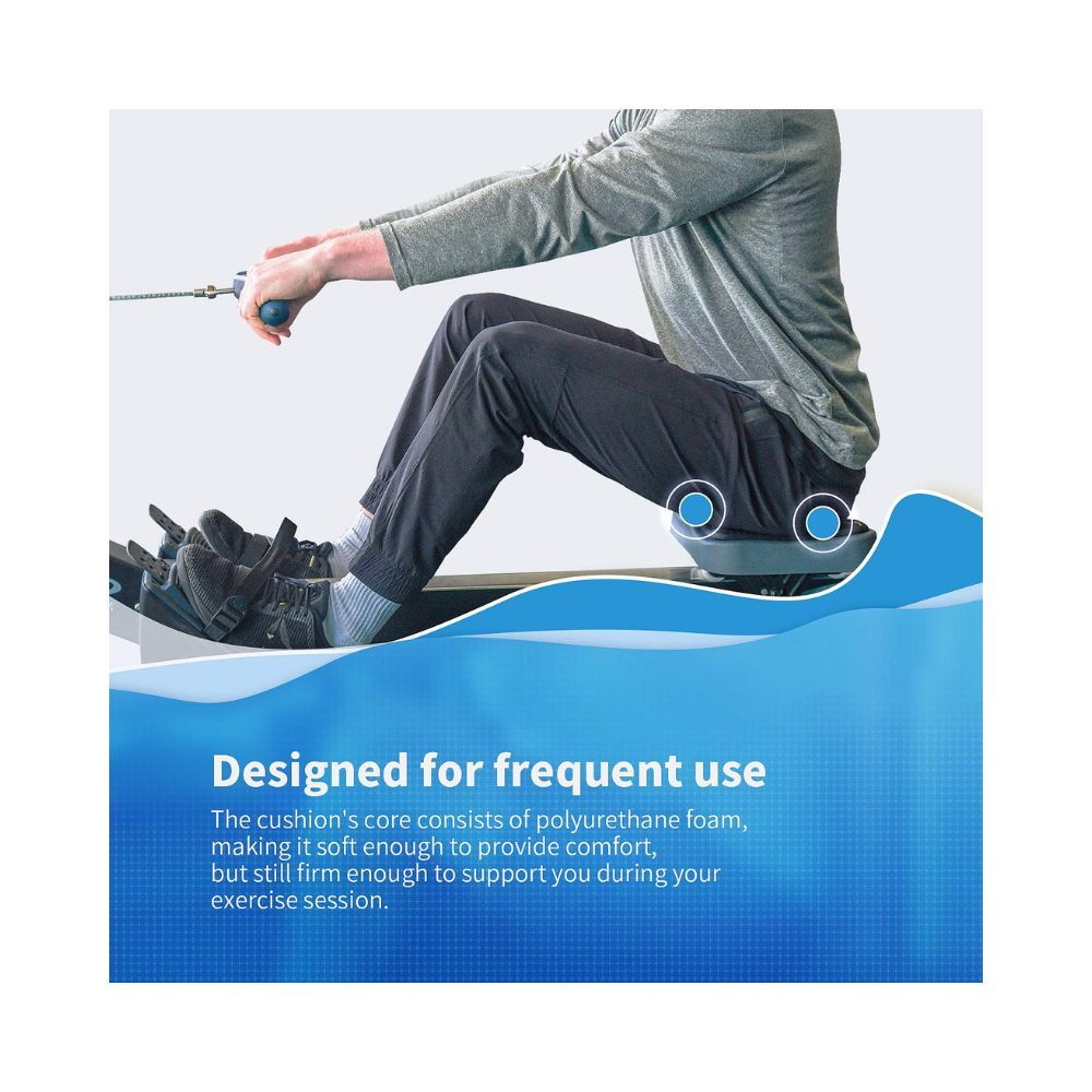 Rowing Machine Seat Cushion fits Perfectly Over Concept 2 Rowing Machine by Hornet Watersports