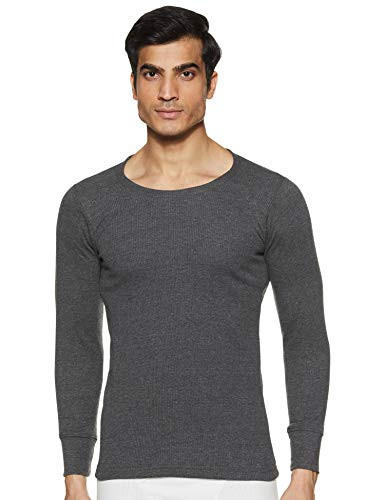 Rupa Solid Regular Fit Thermal Top (Torrido Men's RNFS  5021_Charcoal_95,Size XL