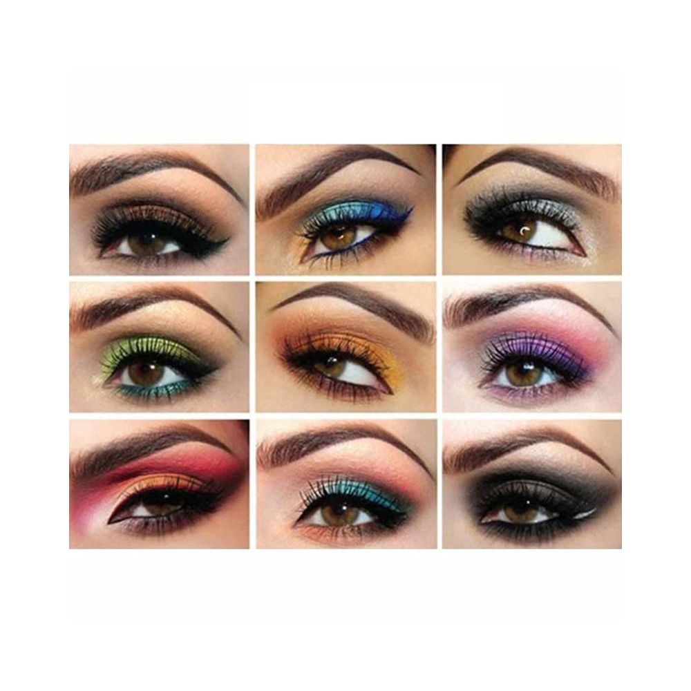Rupali Makeup Kit Eye Shadow Palette +10pc Soft and Puffy Makeup Brushes + Primer, Fixer
