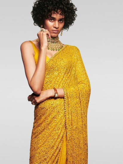 Golden Net Binjal Fashion New Look Lycra Party Wear Saree, With Blouse  Piece at Rs 899 in Surat