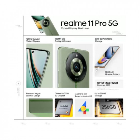 SAI CHETNA realme 11 Pro 5G (Oasis Green, 256 GB) (8 GB RAM)