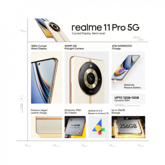 SAI CHETNA realme 11 Pro 5G (Sunrise Beige, 128 GB) (8 GB RAM)