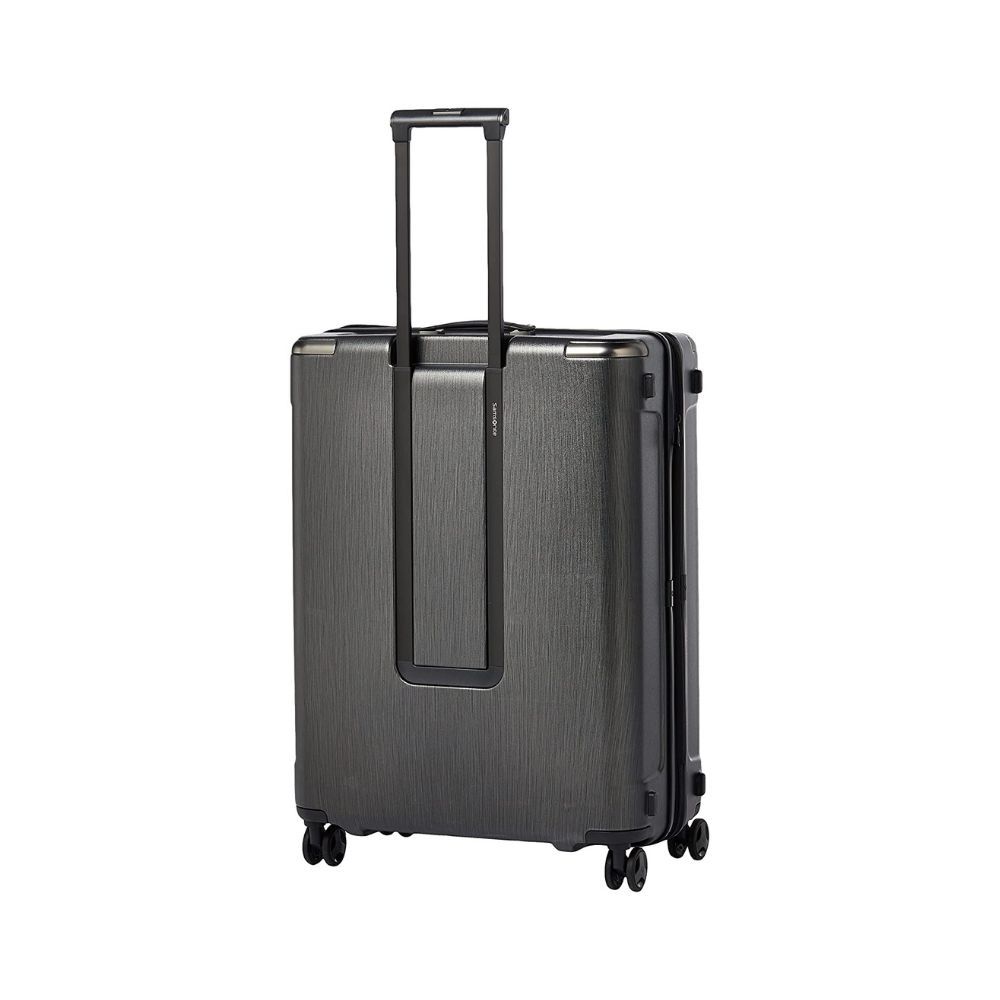 SAMSONITE Evoa Polycarbonate 69 cms Brushed Black Hardsided Check-in Luggage (SAM SP69/25 EXP-Brushed Black)