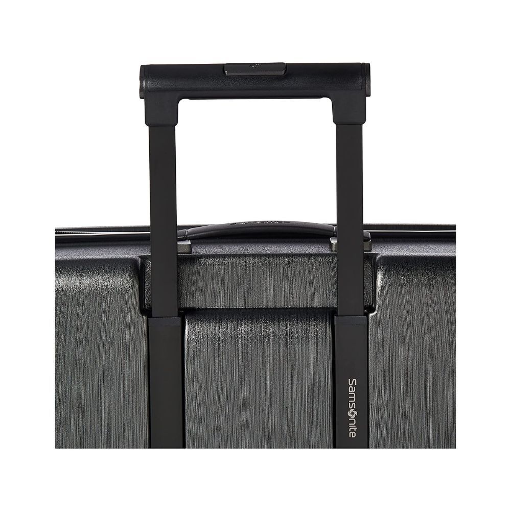 SAMSONITE Evoa Polycarbonate 75 cms Brushed Black Hardsided Check-in Luggage (SAM SP75/28 EXP-Brushed Black)