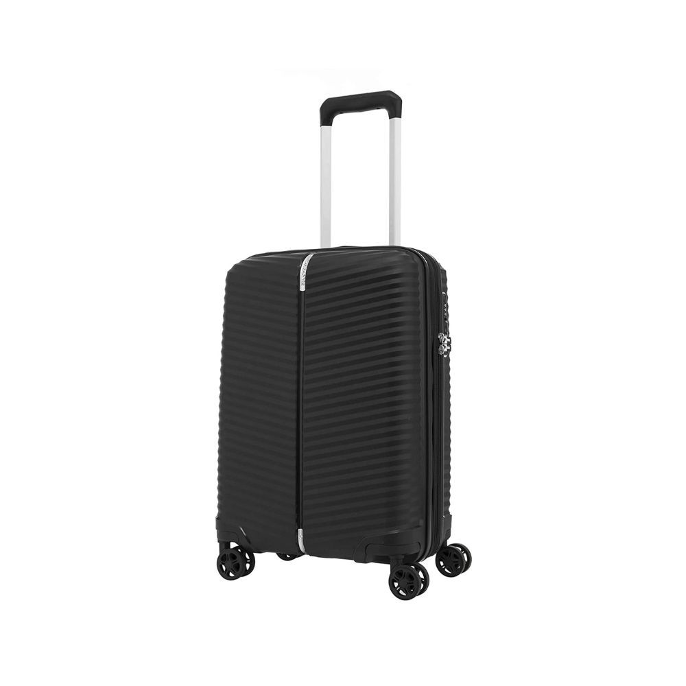 SAMSONITE Varro Polypropylene 55 cms Black Hardsided Cabin Luggage (SAM Varro SP55/20 EXP-Black)