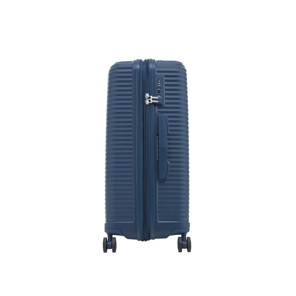 SAMSONITE Varro Polypropylene 55 cms Peacock Blue Hardsided Cabin Luggage (SAM Varro SP55/20 EXP-P. Blue)
