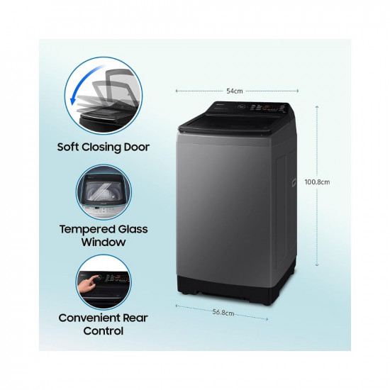 Samsung 10 Kg 5 Star Wi-Fi Enabled Inverter Fully Automatic Top Loading Washing Machine (WA10BG4546BDTL Versailles Gray