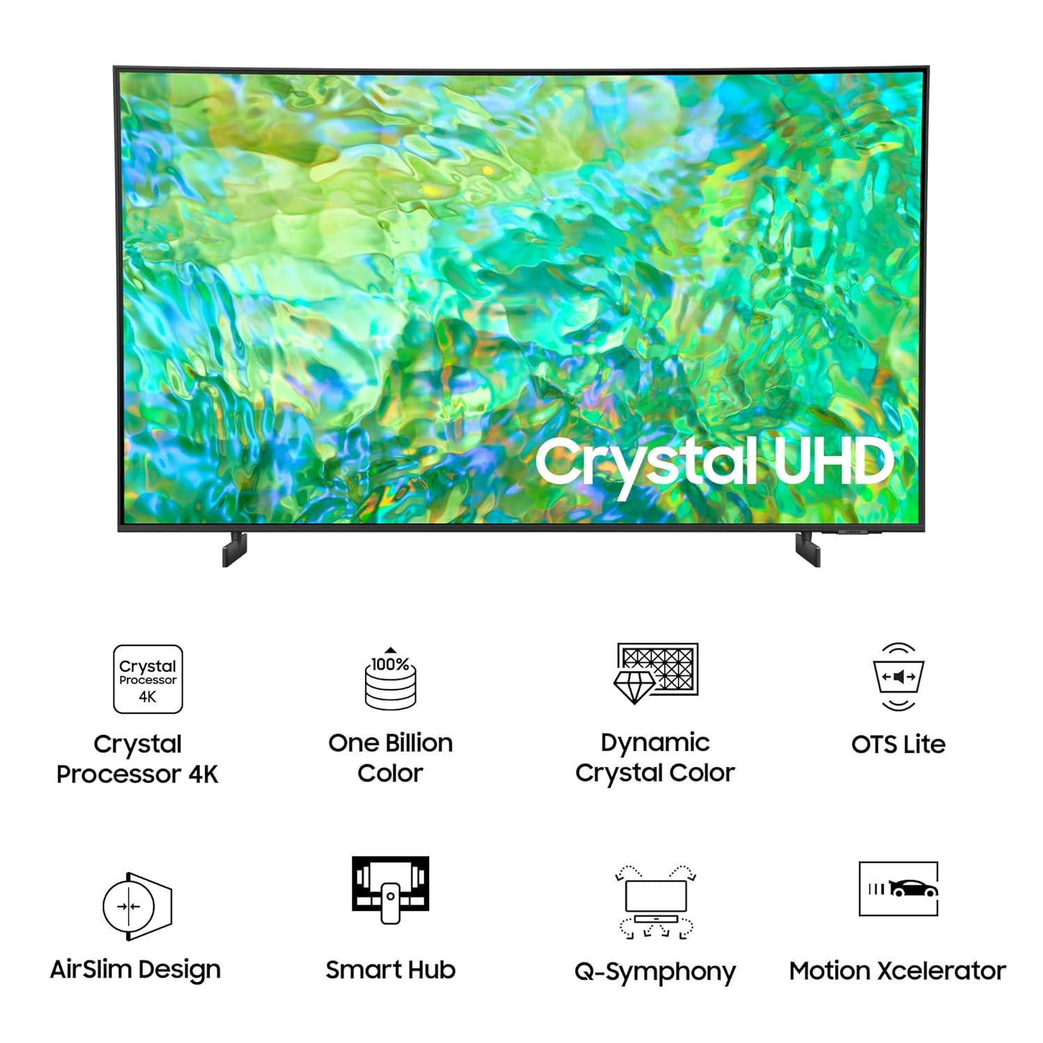 Samsung 108 cm 43 inches 4K Ultra HD Smart LED TV UA43CU8000KLXL Titan Grey