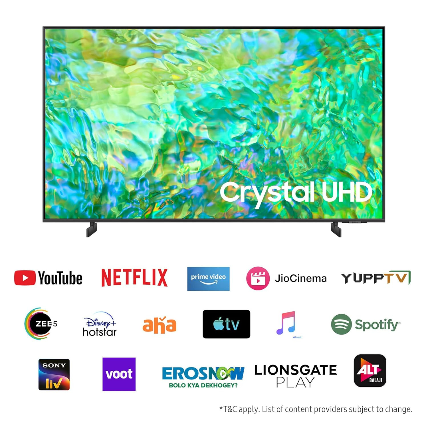 Samsung 108 cm 43 inches 4K Ultra HD Smart LED TV UA43CU8000KLXL Titan Grey
