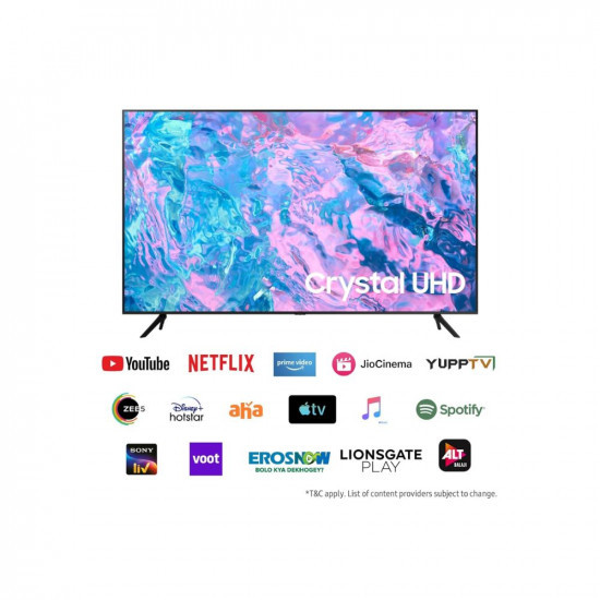 Samsung 138 cm (55 inches) Crystal iSmart 4K Ultra HD Smart LED TV UA55CUE60AKLXL (Black)