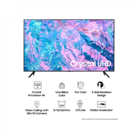 Samsung 138 cm 55 inches Crystal iSmart 4K Ultra HD Smart LED TV UA55CUE60AKLXL Black