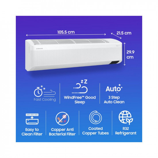 Samsung 1.5 Ton 5 Star Wind-Free Technology Inverter Split AC